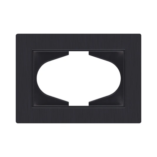 EP120BM Рамка для двойной розетки черный матовый Kollinger Eleganz Plex EP120BM