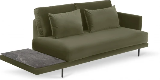 809983 Кушетка Ricadi ОГОГО (арт.809983), (Ткань/Серый,Зеленый)