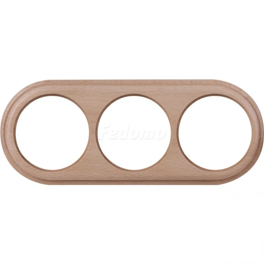 WL15-frame-03 Рамка на 3 поста Werkel Legend, светлый бук