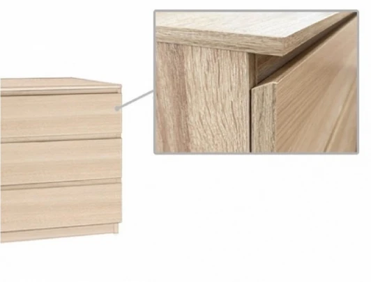 HSBB_97100 Комод Лотос Hesby (Дуб сонома/ЛДСП) арт.HSBB_97100