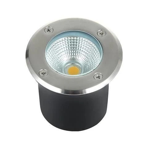 HL940L (079-003-0002) blue Светильник тротуарный светодиодный Horoz Safir, 1 лампа, белый с никелем и прозрачным