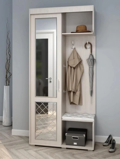 593709 Готовая прихожая Даин (Даин анкор светлый) Woodville арт.593709