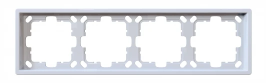 FD1004W Рамка на 4 поста (белый глянцевый) Jasmart FD FD1004W