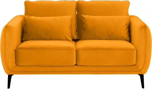 342687 Диван Amsterdam двухместный ОГОГО (арт.342687), (Ткань/Желтый)