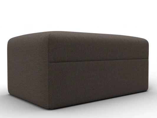 129734 Модуль пуф Лига-060 НПБ (ЛДСП,Брус,Фанера,Рогожка/Коричневый) Лига Диванов 129734