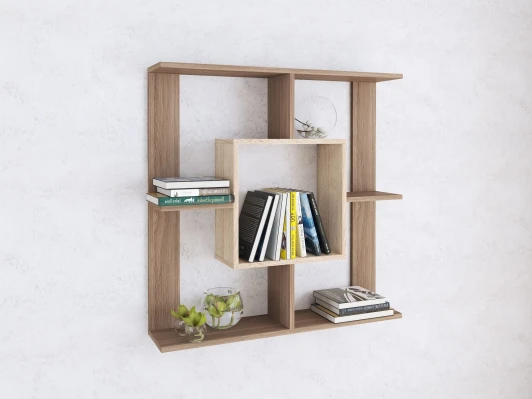 00-00003579 Полка ТЭКС навесная ПН-1, ясень шимо/дуб сонома