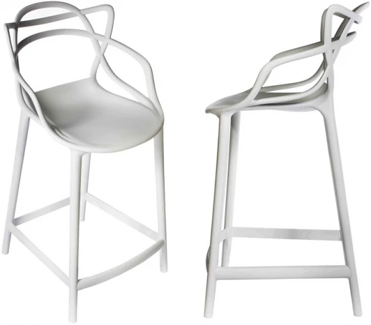 FR 0210P Комплект из 2-х стульев Bradex Home полубарных Bradex Home Masters серый (FR 0210P)
