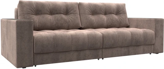 128404 Диван прямой с декором Лига-049 НПБ Лига Диванов (Велюр) арт.128404