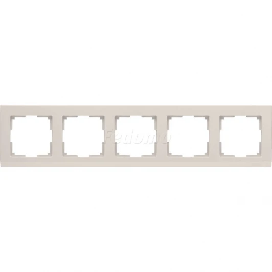WL04-Frame-05-ivory Рамка на 5 постов Werkel Stark, слоновая кость