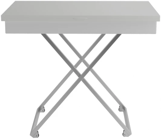 007813 Стол универсальный трансформируемый АНДРЭ Хром ЛДСП белый/хром от фабрики Mebelik