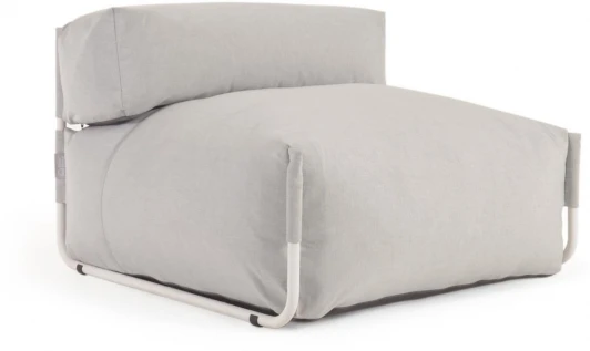 118656 Шезлонг La Forma (ex Julia Grup) Square (Серый/ Полипропилен,Полиуретан,Алюминий,Полиэтилен,Полистирол)