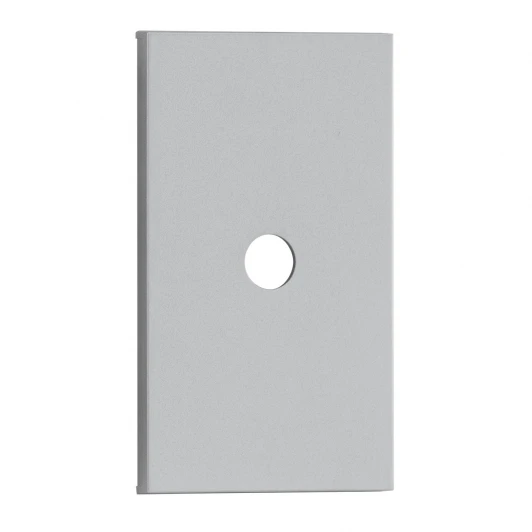 AS08M2 TV накладка/вывод кабеля 2 модульная серый матовый Meiton AS08M2