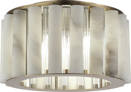 SL1516.302.06 Потолочный светильник круглый ST Luce Delight SL1516.302.06 Бронза, Прозрачный/Белый алебастр E14 6*40W (220V, круглые)