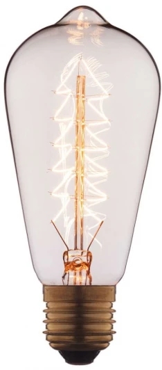 6460-S Ретро лампочка накаливания Эдисона E27 60 Вт теплое желтое свечение Loft It 6460 6460-S