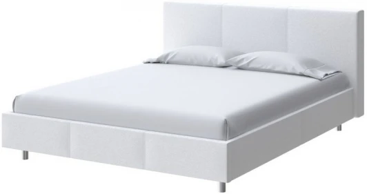 2015941 PROxSON Кровать Novo (Ткань: Велюр Teddy Снежный) 160x200