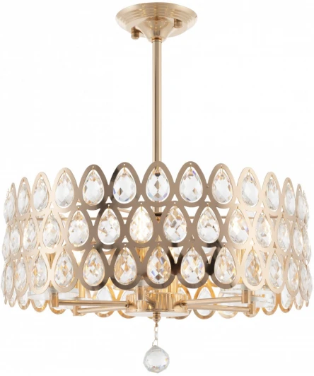 371019/6/300/490 GD Потолочная люстра хрустальная на штанге Arte Milano Sorrento-1019 371019/6/300/490 GD (220V)