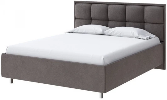 1927938 PROxSON Кровать Chessy без основания (Ткань: Велюр Monopoly Капучино (297)) 180x190