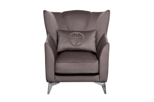 SIENA-К-Colt1012 Кресло Siena велюр коричнвый Colt1012-ROSKOR 17 83*82*93см Garda Decor