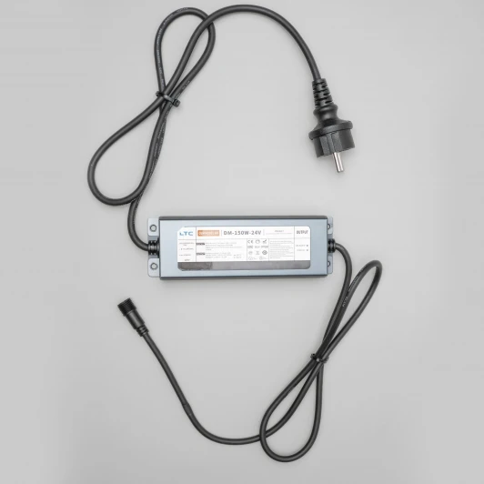 DM-150F-24V Блок питания электронный 150W для Нитей 24В, до 2000 LED, провод черный каучук, IP65 Laitcom DM-150F-24V