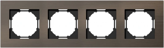 DEN214BRA Рамка 4-я, Natural бронзовый алюминий Donel A07 DEN214BRA