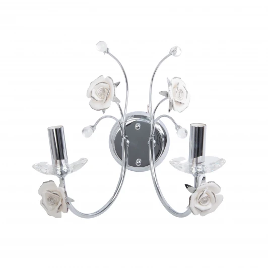 2031/2(chrome) Бра Abrasax 2031/2(chrome) (220V, свеча, цветы, розы)