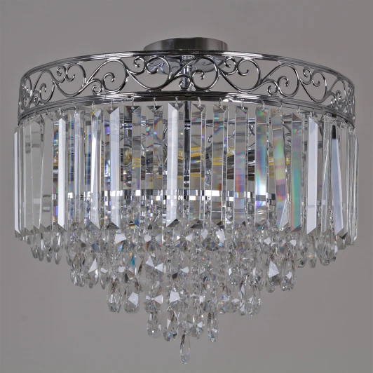 90183-0.3-08 CR Потолочная люстра на штанге хрустальная Reluce 90183-0.3-08 CR