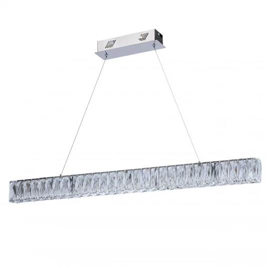 498012801 Хрустальный подвесной линейный светодиодный светильник Goslar Chiaro Гослар 498012801