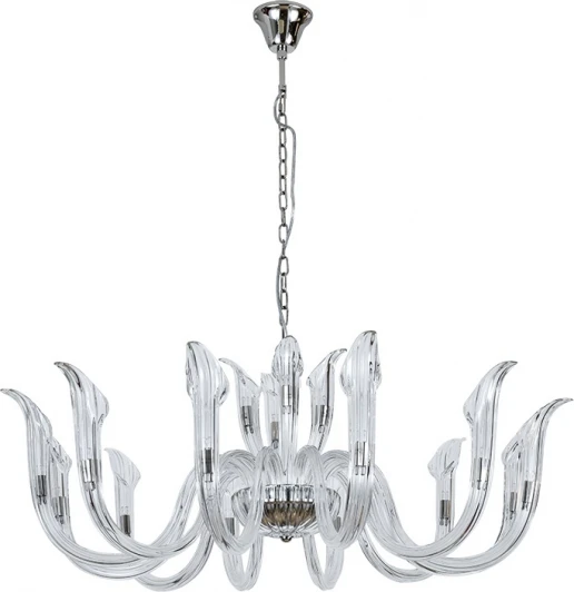 3654+12/C nickel Подвесная люстра Newport 3650 3654+12/C nickel (220V, на цепи)