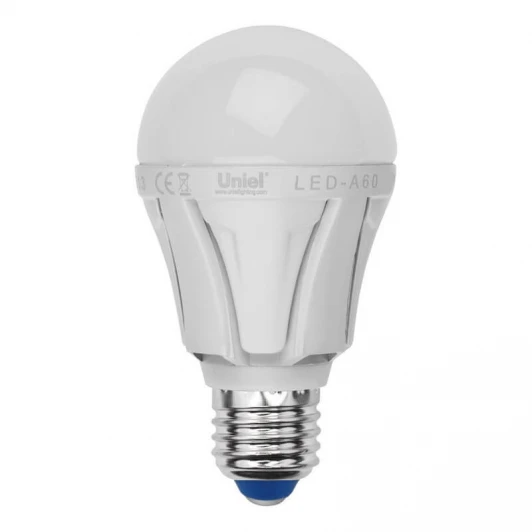 LED-A60 10W/WW/E27/FR PLP01WH Набор из 5штук Лампочка светодиодная E27 10W шар белая Uniel LED-A60 10W/WW/E27/FR PLP01WH Набор из 5штук