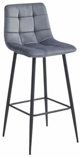 HSBI_BC101_grey Стул барный Balance Fusion Hesby (Металл/Велюр, Серый) арт.HSBI_BC101_grey