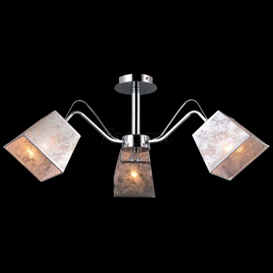 75056/3C CHROME Люстра потолочная Natali Kovaltseva Pronto, 3 плафона, хром с серебром