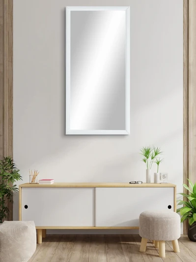 008319 Зеркало настенное Ника белый 119,5 см x 60 см от фабрики Mebelik