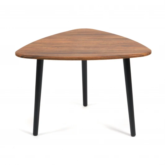 14402 Стол журнальный TROYA Серый бетон (ножки черные) (МДФ/дерево)