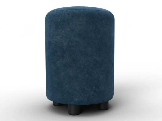 132488 Пуф 001 (ДСП,Фанера/Пластик/Велюр/Синий) Лига Диванов 132488