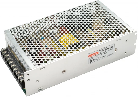 014979 Блок питания HTS-200M-24 (24V, 8.3A, 200W) (IP20 Сетка) 014979 Arlight HTS