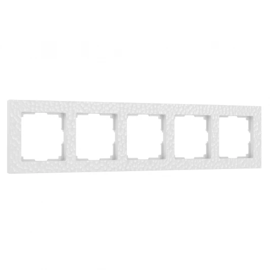 W0052401 Рамка на 5 постов Hammer (белый) Werkel W0052401 (a052529)