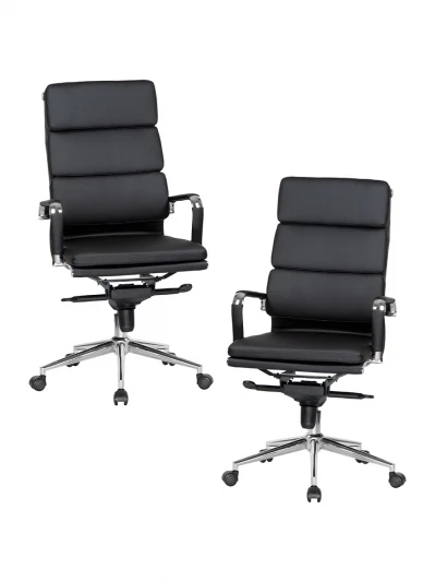 SET-2 103F-LMR ARNOLD Набор 2 шт Офисное кресло для руководителей DOBRIN ARNOLD (чёрный)