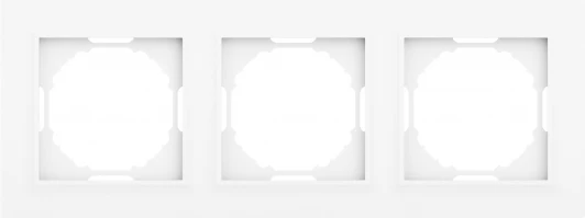 DEW21303 Рамка 3-я, Wave глянцевый белый Donel A07 DEW21303