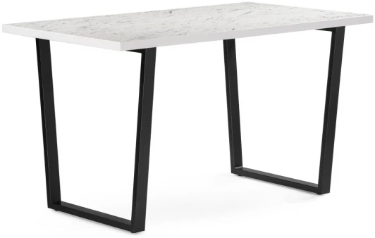 550559 Стол Woodville Эльпатия 130х75 оникс / черный матовый 550559