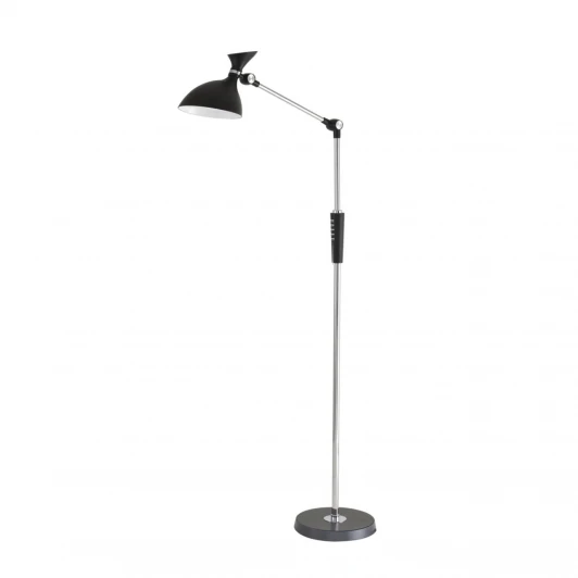 8331/15FL Торшер светодиодный с выключателем Lumion Horsa 8331/15FL черный, металл/пластик LED 15W 3000/4000/6000K 220-240V ССТ/диммер (регулировка яркости)