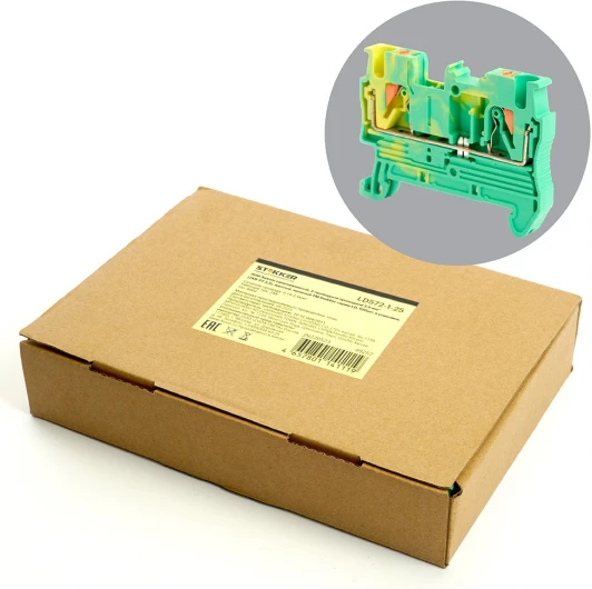 49257 Зажим пружинный 2-х проводной проходной Stekker 49257