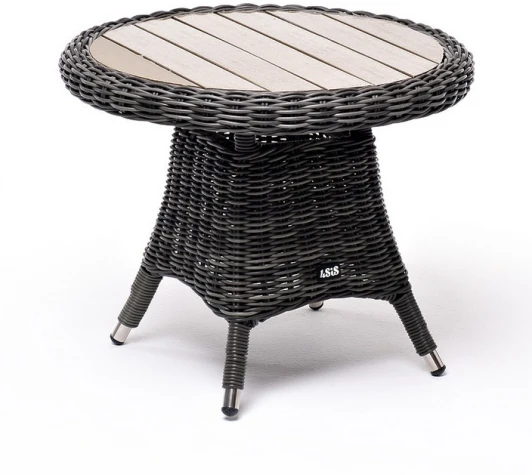 YH-S4329P-graphite "Равенна" кофейный стол из искусственного ротанга, цвет графит 4SIS арт.УТ-00001063