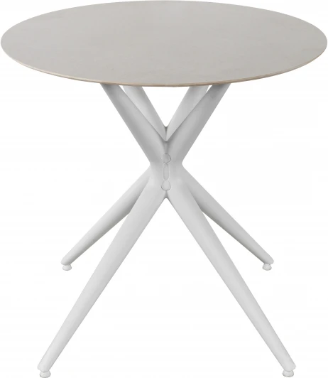 CA Bianca Ardesia 80x80 Стол обеденный обеденный JET CERAMIC круглый d-80 (Термопластичный полимер, Белый)