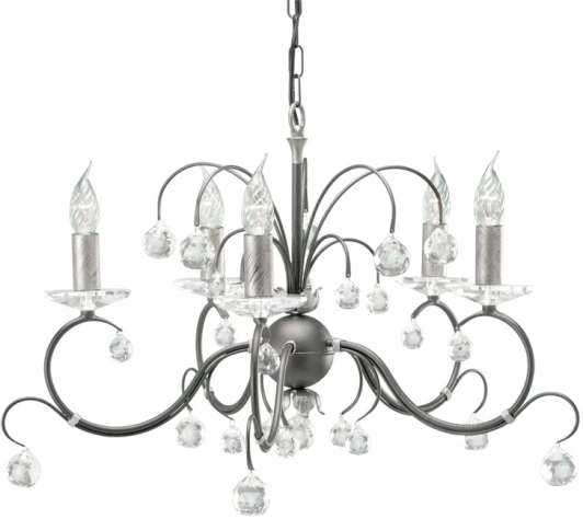 LUN 5 BLK/SIL Подвесная люстра Lunetta LUN 5 BLK/SIL Elstead