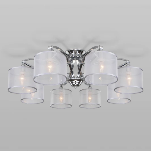 60124/8 хром Потолочная люстра Eurosvet Fabiola 60124/8 хром Smart (60109/8)