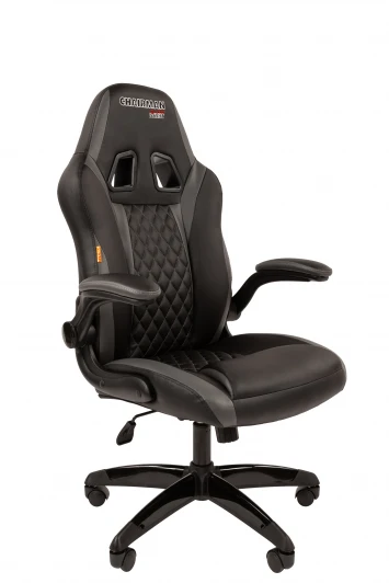 CHAIRMAN ДРАЙВ (GAME) 15 Кресло Chairman game 15 Россия экокожа черный/серый 7213477