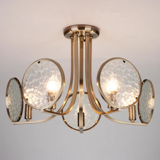 60073/5 античная бронза Потолочная люстра Eurosvet Cyrus 60073/5 античная бронза