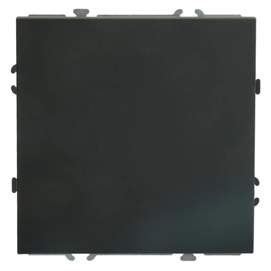 49839 Выключатель одноклавишный (черный уголь, soft touch) Stekker Эмили 49839