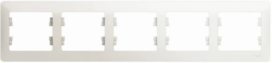 GSL000605 Рамка на 5 постов (перламутровый) Systeme Electric Glossa GSL000605