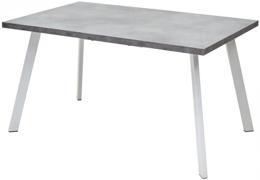 DEDBRICKMBETPORWHT120 Стол BRICK M 120 Бетон Портленд/ Белый